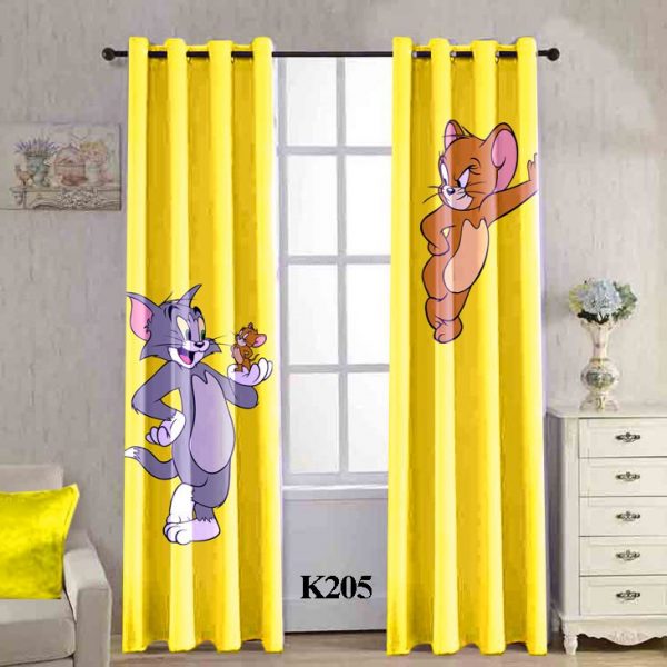 پرده چاپی طرح تام و جری K205