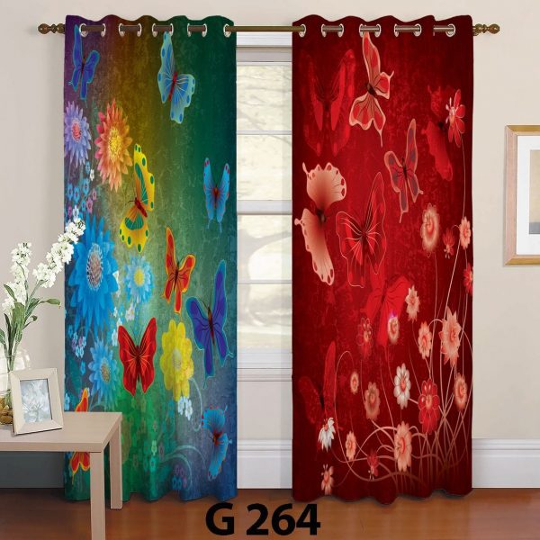 پرده چاپی طرح گل G264