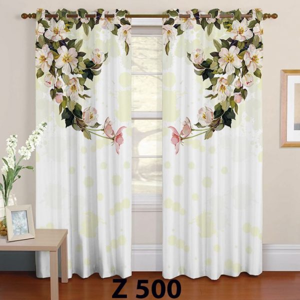 پرده چاپی طرح گل Z500