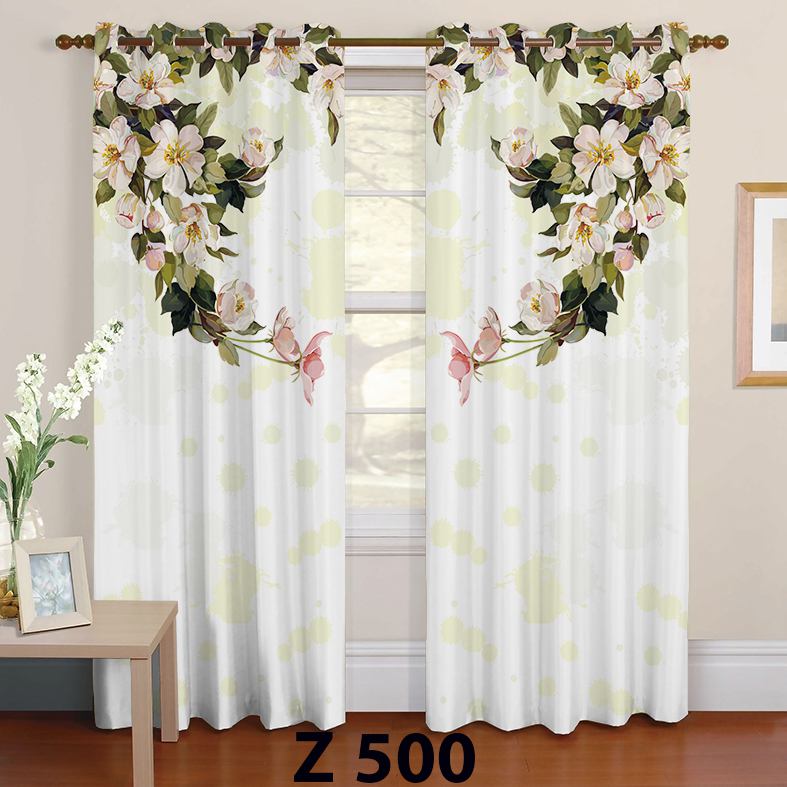 پرده چاپی طرح گل Z500
