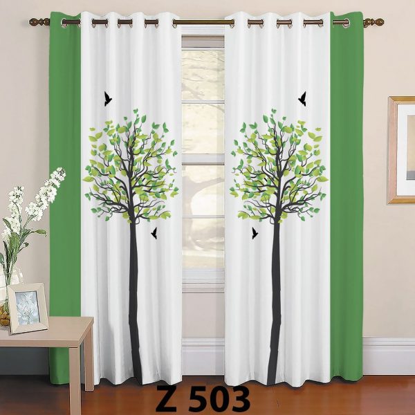 پرده چاپی طرح درخت Z503