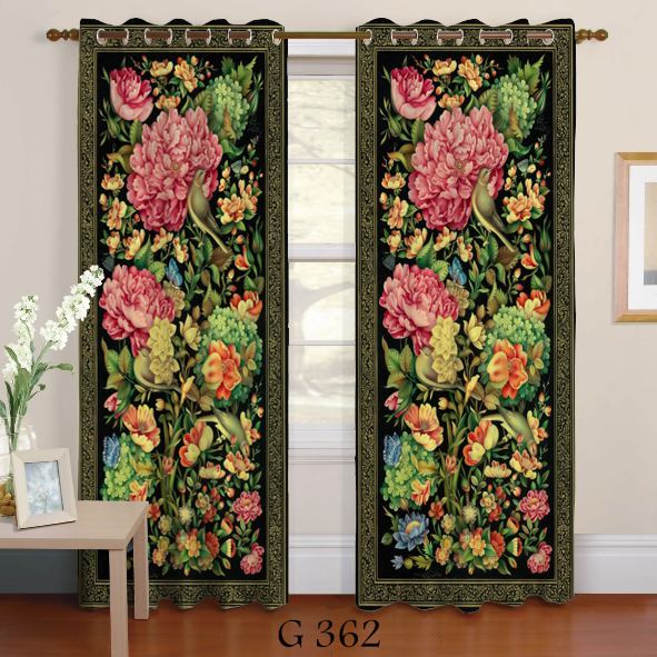 پرده چاپی طرح گل G362