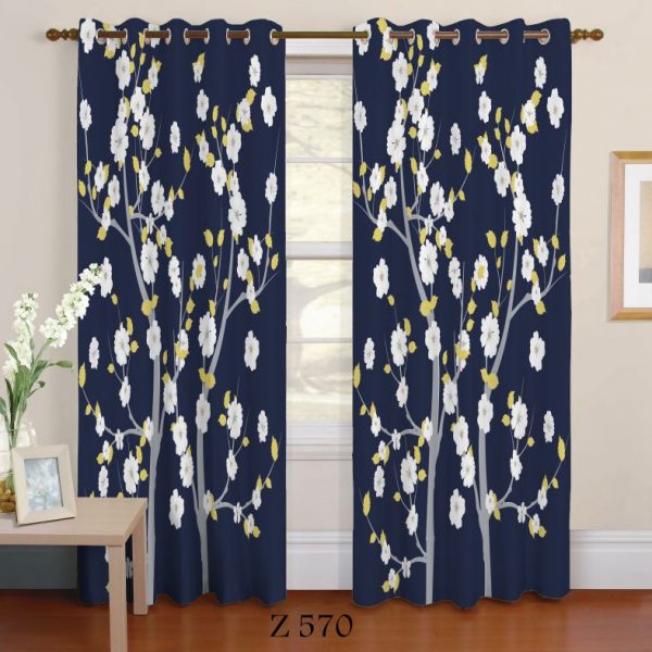 پرده چاپی طرح گل Z570