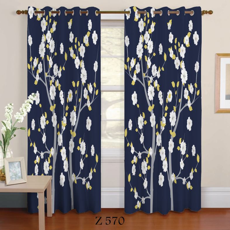 پرده چاپی طرح گل Z570