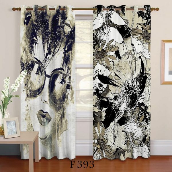 پرده چاپی طرح دختر F393