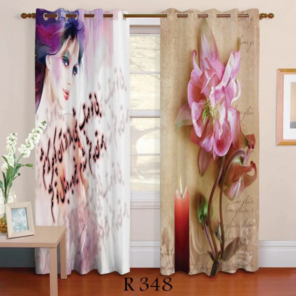 پرده چاپی طرح دختر R348