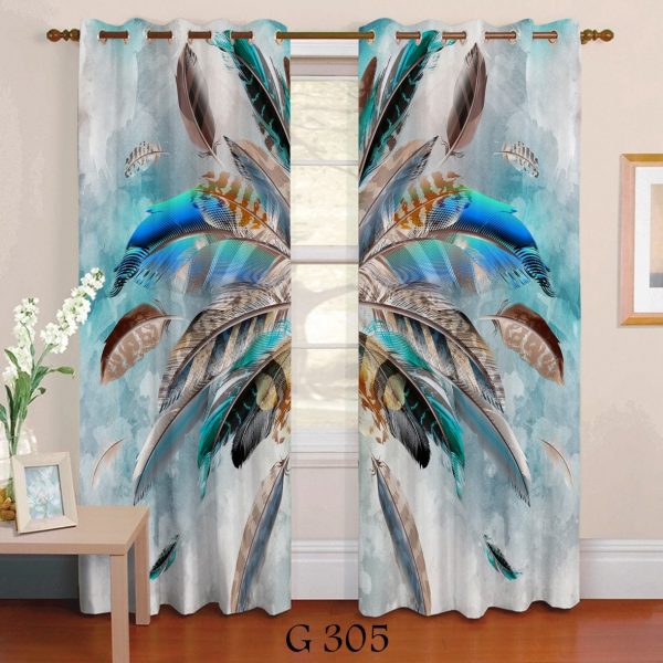 پرده چاپی طرح پر G305