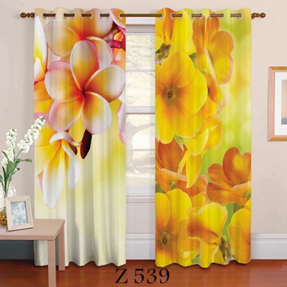 پرده چاپی طرح گل Z539