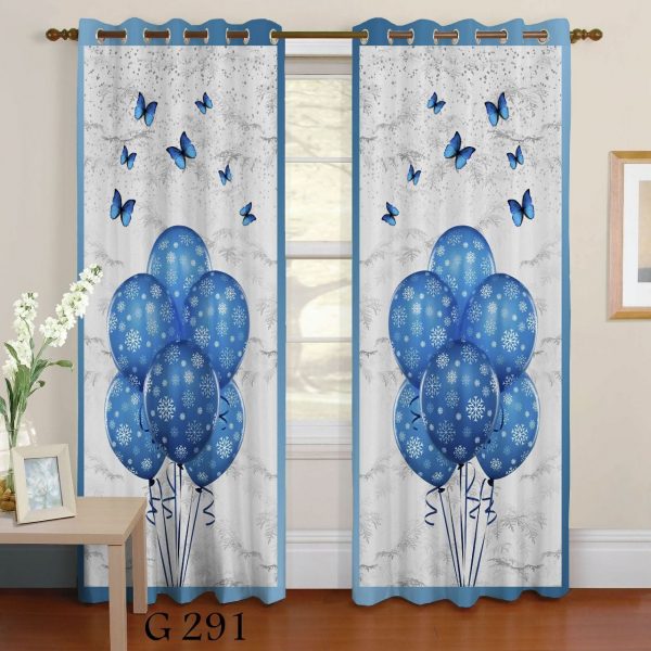 پرده چاپی طرح بادکنک G291