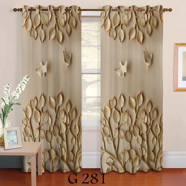 پرده چاپی طرح برگ G281