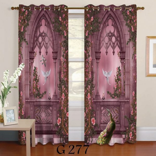 پرده چاپی طرح قصر G277