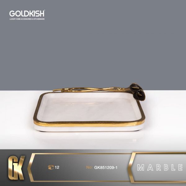 ظروف STONE ظرف سرو مربع سفيد GK851209-1