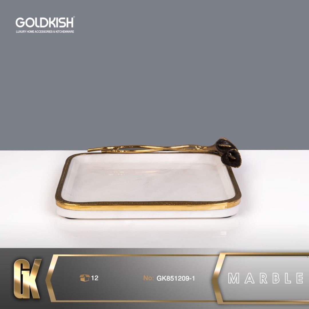 ظروف STONE ظرف سرو مربع سفيد GK851209-1