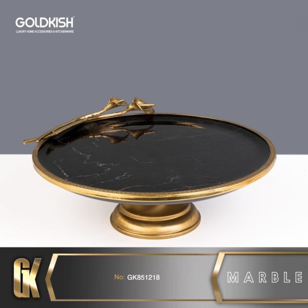 ظروف STONE شيريني خوري پايه دار مشكي GK851218