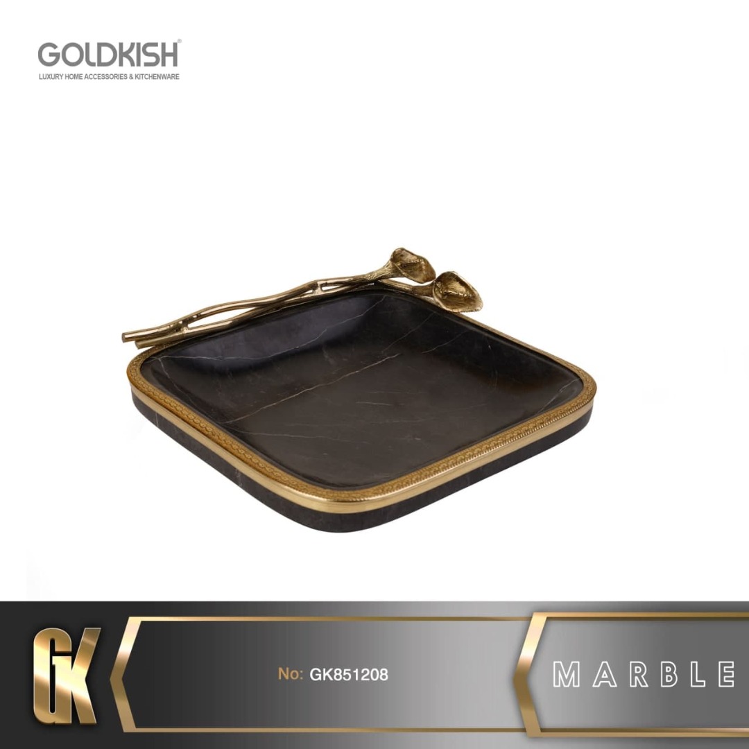 ظروف STONE ظرف سرو مربع مشكي GK851208