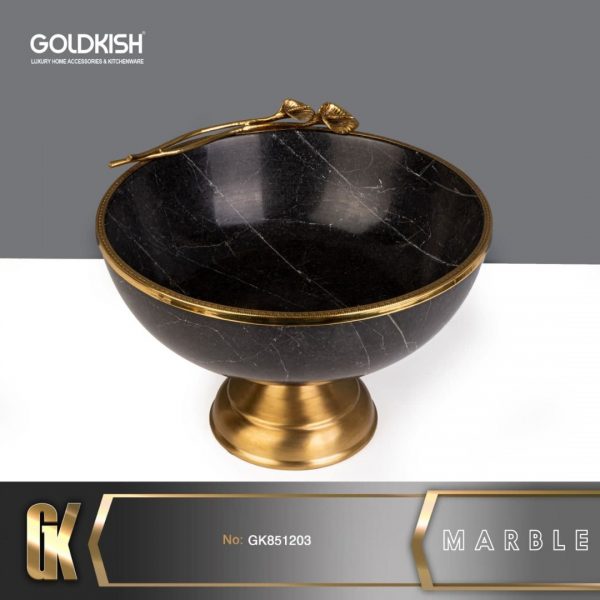ظروف STONE ميوه خوري پايه دار مشكي GK851203