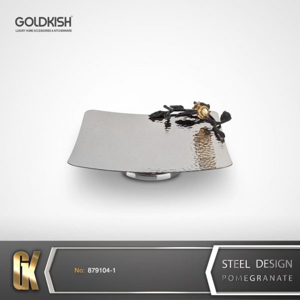 ظروف استيل شيرينی خوری مربع GK879104-1 Ruby