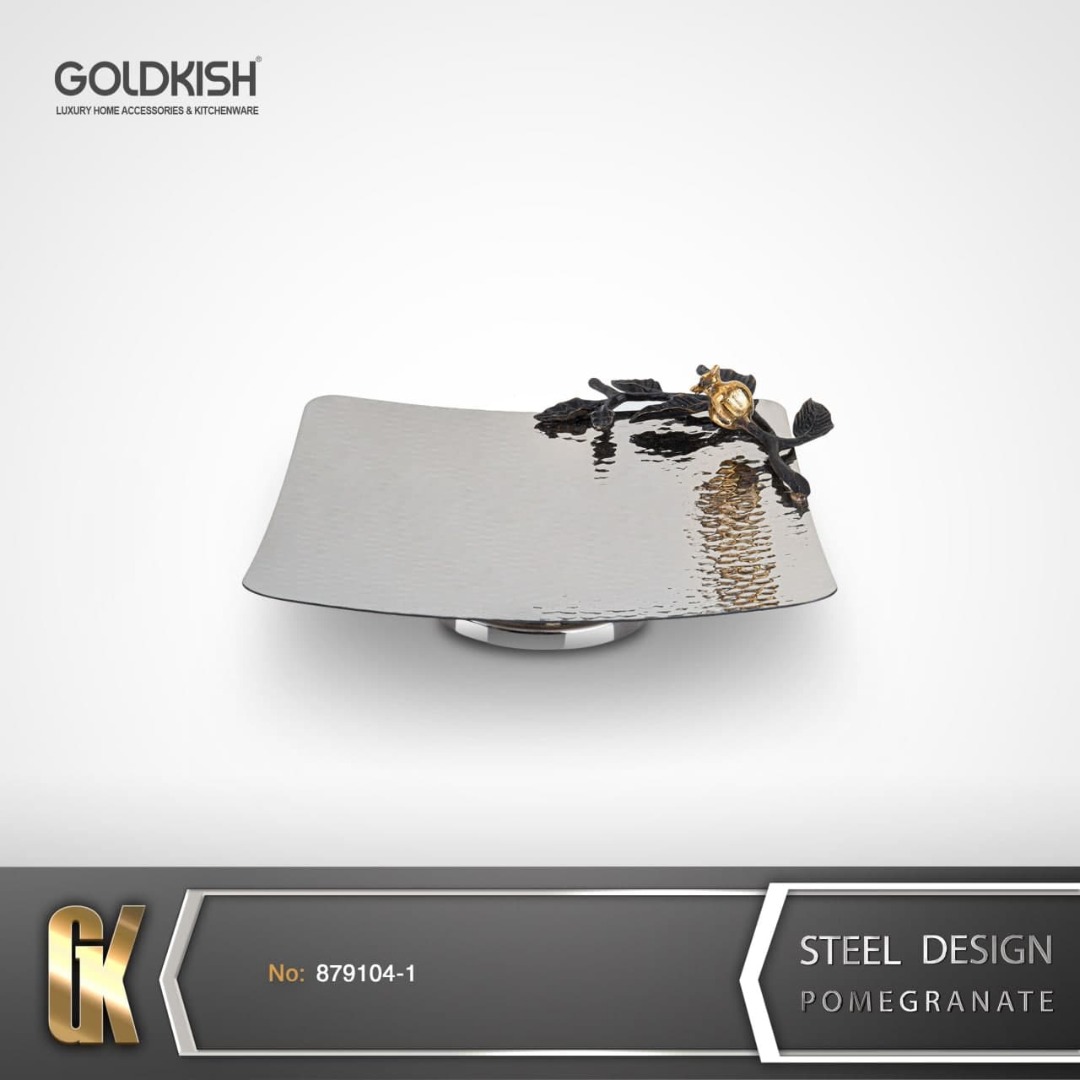 ظروف استيل شيرينی خوری مربع GK879104-1 Ruby