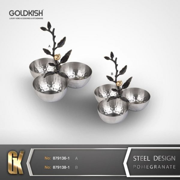 ظروف استيل اردو سه تیکه GK879136/38-1 Ruby