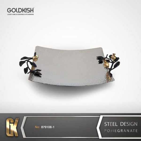 ظروف استيل شیرینی خوری مربع GK879106-1 Ruby