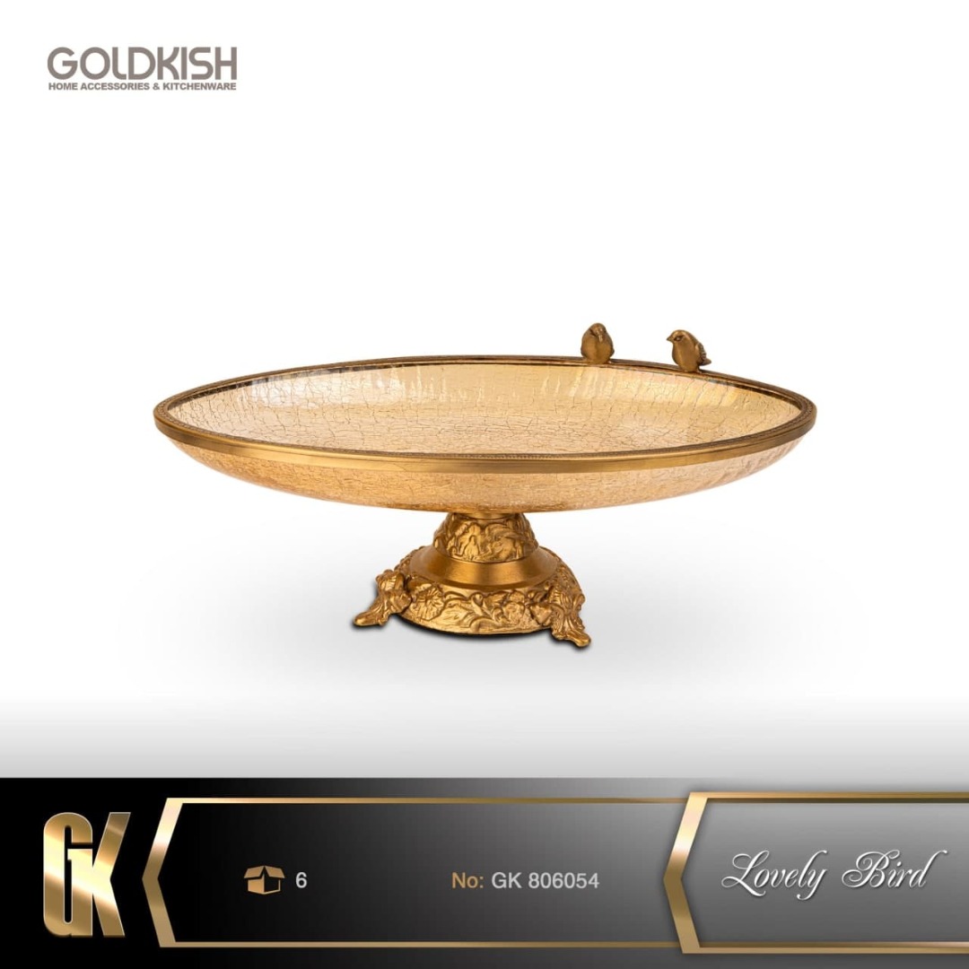 ظروف دكوری Lovely Bird ديس بيضی مدل GK806054