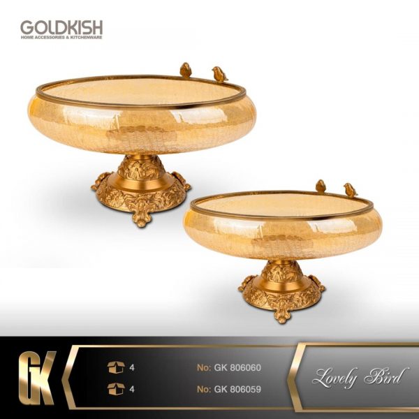 ظروف دكوری Lovely Bird کشکول 23/28 مدل GK806060/59