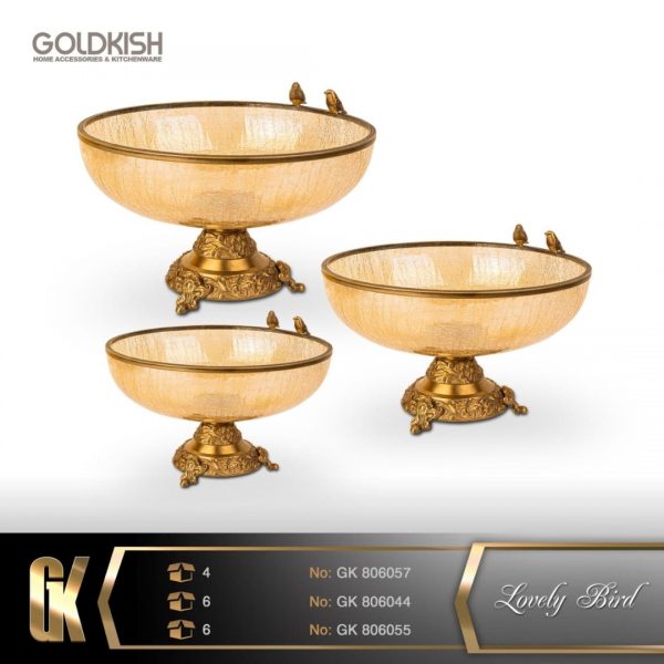 ظروف دكوری Lovely Bird میوه خوری مدل GK806054/44/55