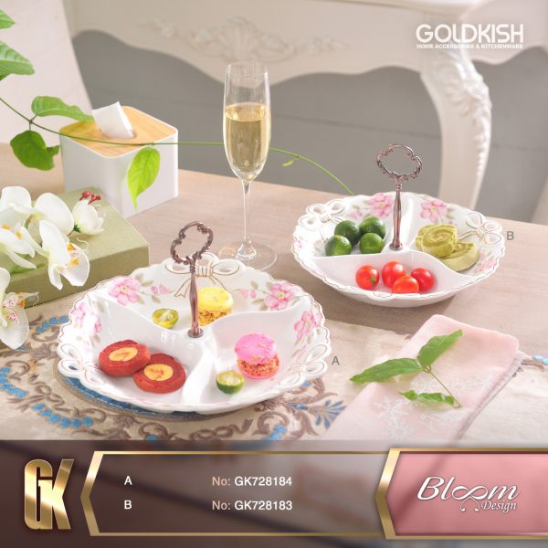 اردور خوری گرد  3 تکه کوچک/بزرگ طرح Bloom مدل 728183/84