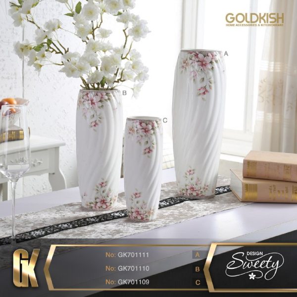 گلدان کوچک/متوسط/بزرگ طرح Sweety مدل GK701109/10/11