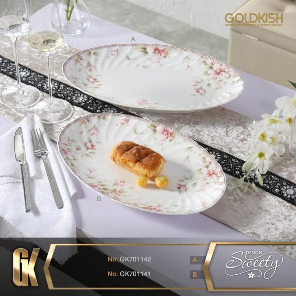 دیس بیضی کوچک/بزرگ طرح Sweety مدل GK701141/42