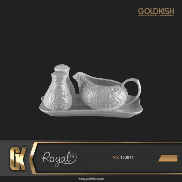 ست آشپزخانه سس خوری و نمکدان طرح Royal مدل GK153811