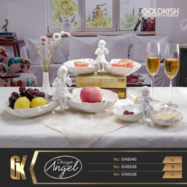 اردورخوری 2 تایی کوچک/متوسط/بزرگ طرح Angel مدل GK6538/39/40