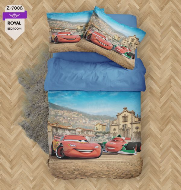 روتختی و ملحفه ( تک نفره ) طرح مک کویین کد KX-7008