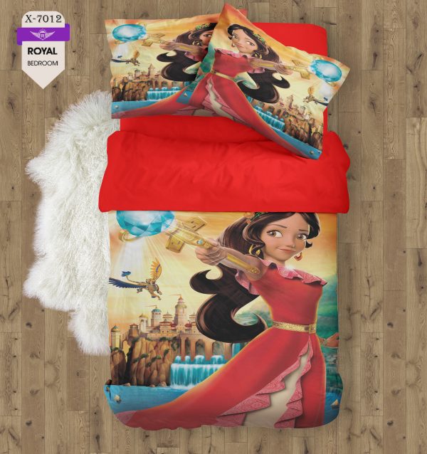 روتختی و ملحفه ( تک نفره ) طرح پرنسس کد KX-7012