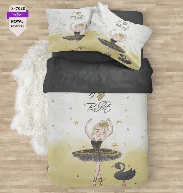 روتختی و ملحفه ( تک نفره ) طرح دختر کد KX-7028