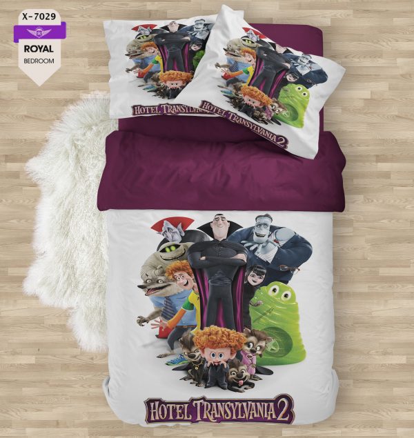 روتختی و ملحفه ( تک نفره ) طرح هتل ترانسیلوانیا کد KX-7029