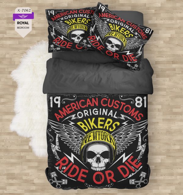 روتختی و ملحفه ( تک نفره ) طرح اسکلت کد KX-7062