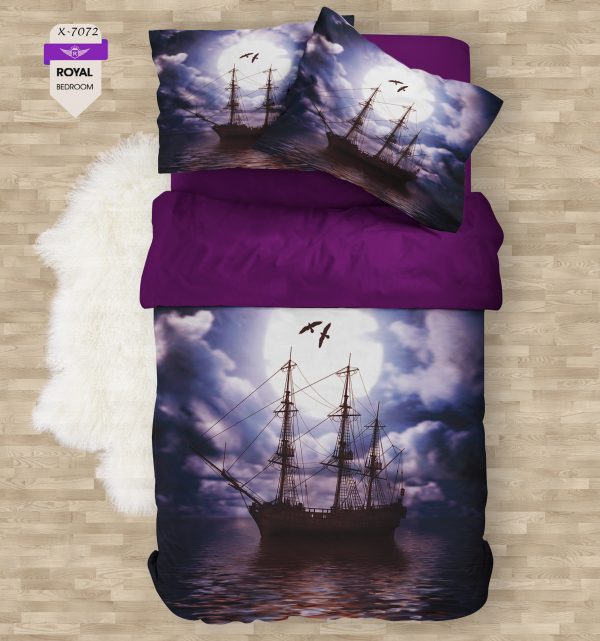 روتختی و ملحفه ( تک نفره ) طرح کشتی کد KX-7072