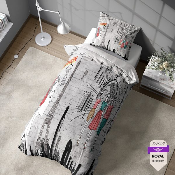 روتختی و ملحفه ( تک نفره ) طرح نقاشی کد KX-7098