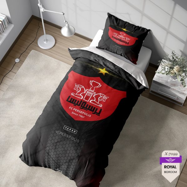 روتختی و ملحفه ( تک نفره ) طرح پرسپولیس کد KX-7099