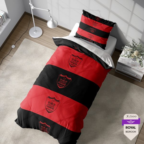 روتختی و ملحفه ( تک نفره ) طرح پرسپولیس کد KX-7100