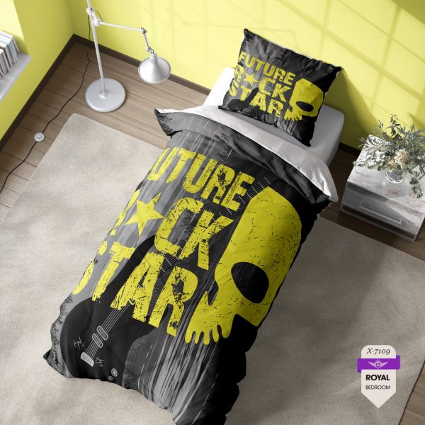 روتختی و ملحفه ( تک نفره ) طرح اسکلت کد KX-7109