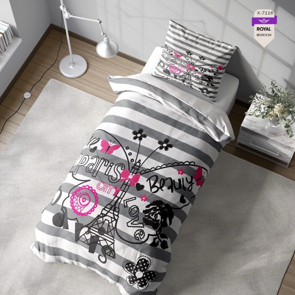 روتختی و ملحفه ( تک نفره ) طرح پروانه کد KX-7118