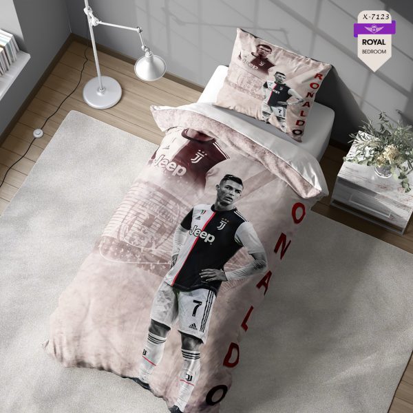 روتختی و ملحفه ( تک نفره ) طرح رونالدو کد KX-7123
