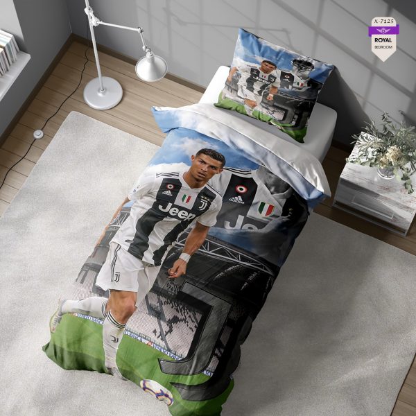 روتختی و ملحفه ( تک نفره ) طرح رونالدو کد KX-7125