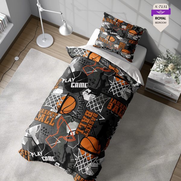 روتختی و ملحفه ( تک نفره ) طرح بسکتبال کد KX-7131