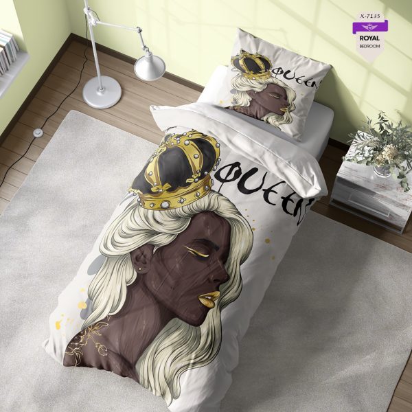 روتختی و ملحفه ( تک نفره ) طرح دختر کد KX-7135