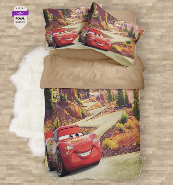 روتختی و ملحفه ( تک نفره ) طرح مک کوین کد KX-7141