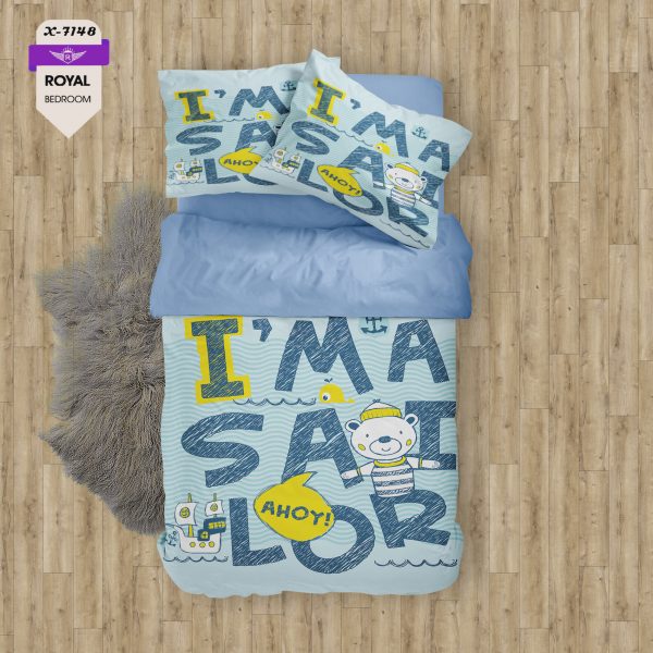 روتختی و ملحفه ( تک نفره ) طرح خرس کد KX-7148