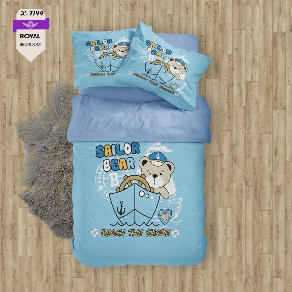 روتختی و ملحفه ( تک نفره ) طرح خرس کد KX-7149